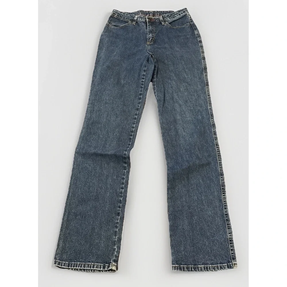 Vintage Wrangler Women's Jeans Size 28x33 Medium Wash Straight Leg USA - Picture 2 of 5